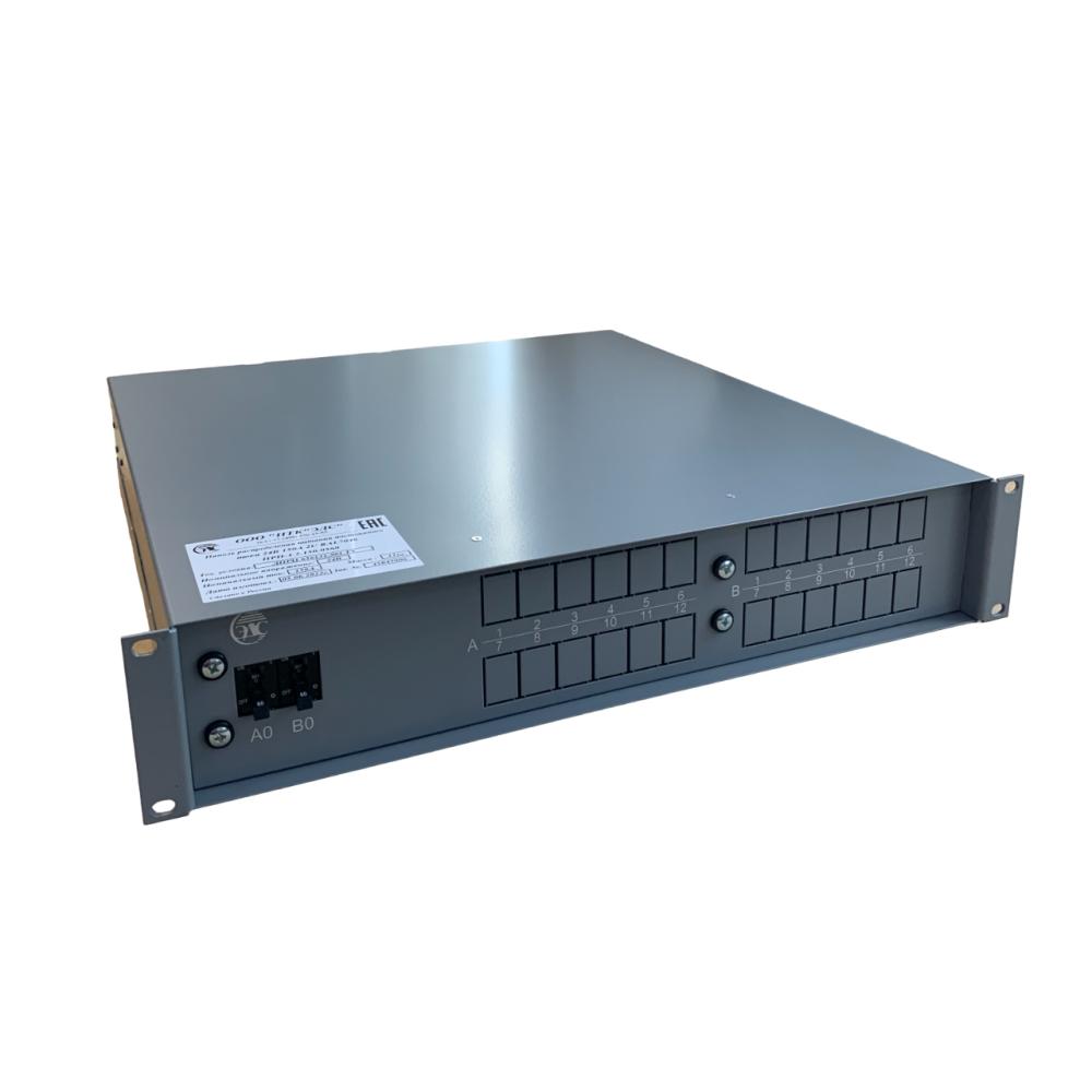 ПРП-1.2.150.4 48В DC 150А 2U 19" на 2х12 автоматов нагрузки