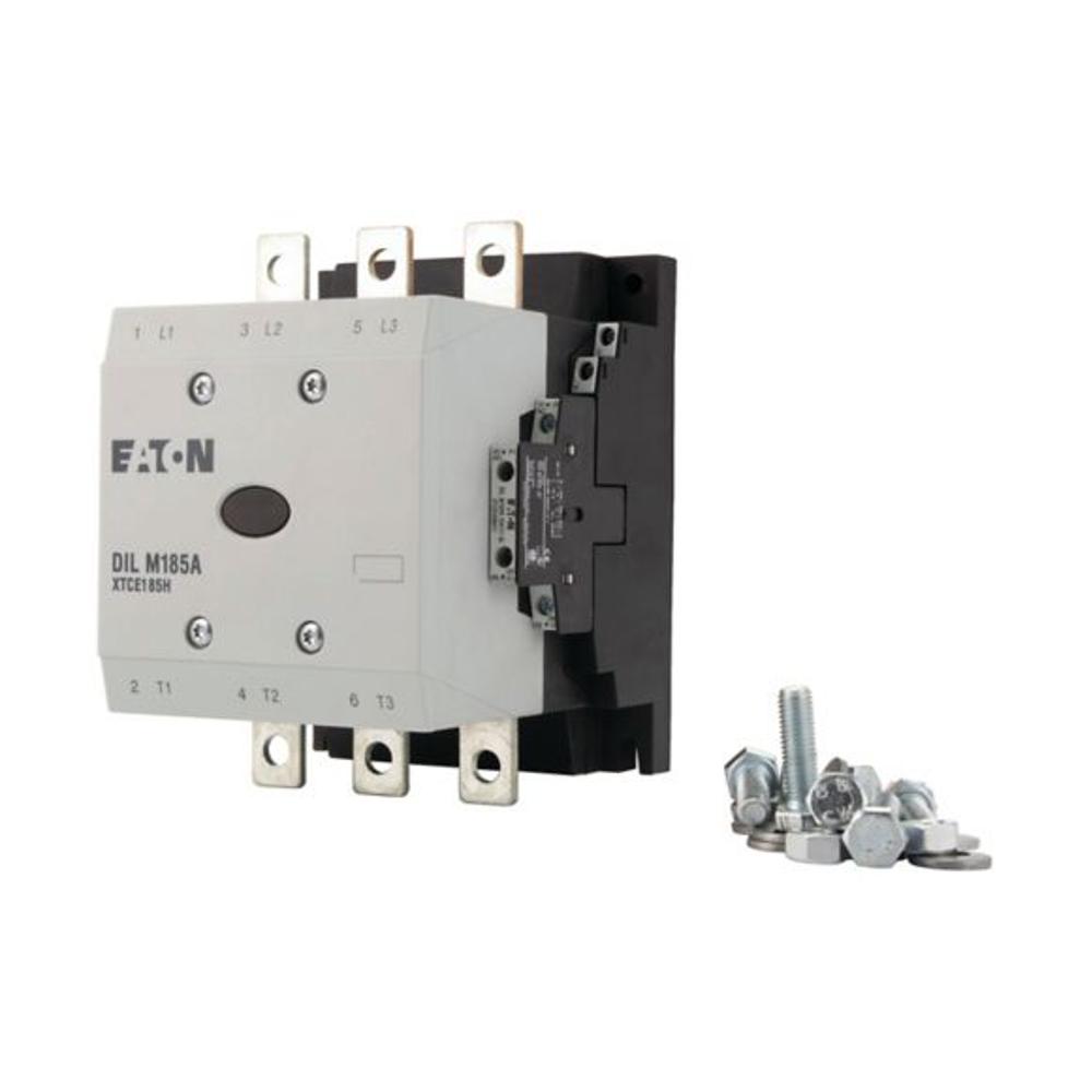 DILM185A/22(RDC60) контактор 185А, управляющее напряжение 48-60В (DC), 2НО+2НЗ доп. контакты, категория применения AC-3, АС4