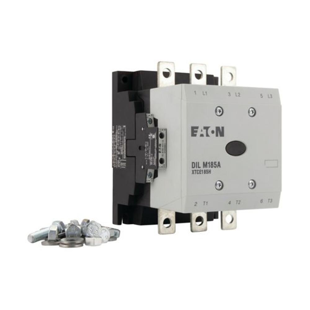 DILM185A/22(RDC130) контактор 185А, управляющее напряжение 110-130В (DC), 2НО+2НЗ доп. контакты, категория применения AC-3, АС4