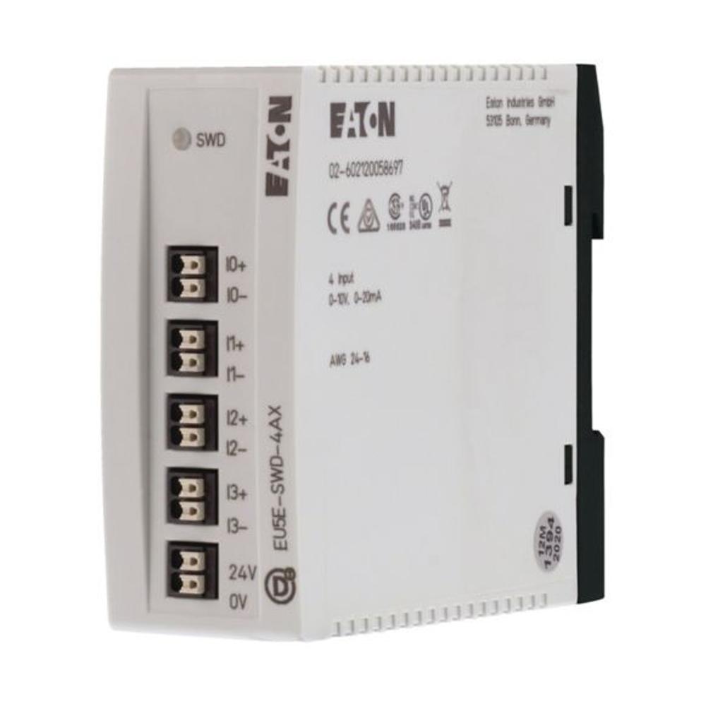 EU5E-SWD-4AX Модуль Ввод / Вывод, SWD, 24VDC, 4 AI- конфигурируемые 0-10V/0-20mA
