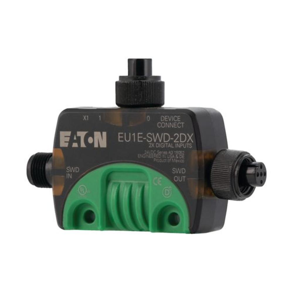EU1E-SWD-2DX SWD T-Connector модуль ввода/вывода IP67, 24 В пост. тока, два входа с питанием, одно гнездо входа/выхода M12