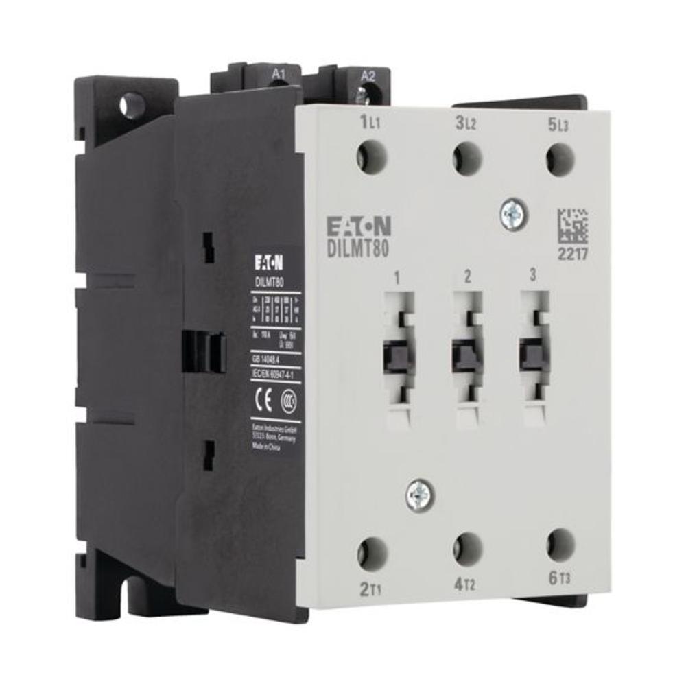 DILMT80(230V50HZ/240V60HZ) Контактор 80А, управляющее напряжение 230В 50 Гц (АС), категория применения AC-3, AC-4