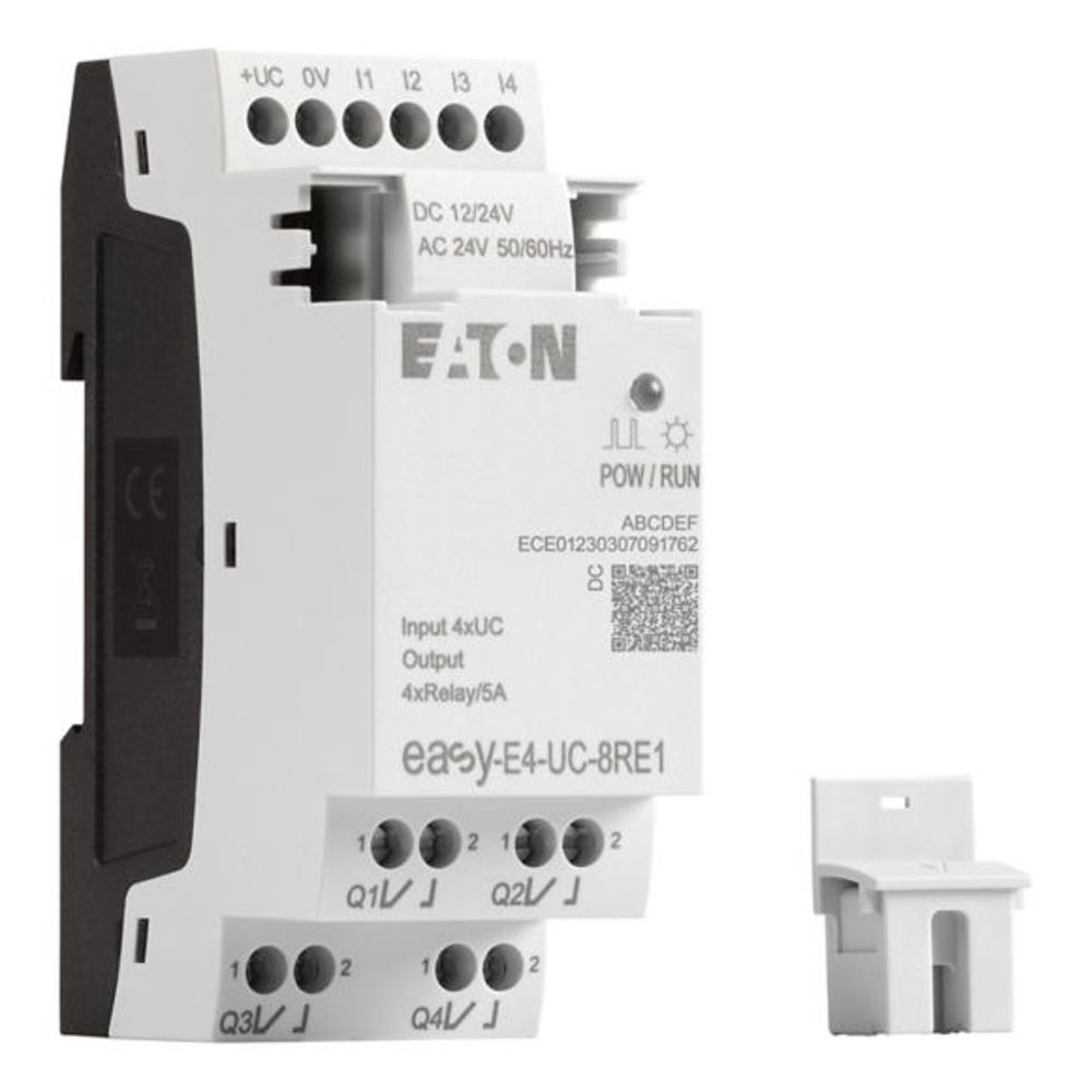 EASY-E4-UC-8RE1 Модуль ввода / вывода 12/24V DC, 24V AC, 4DI, 4DO реле 5А