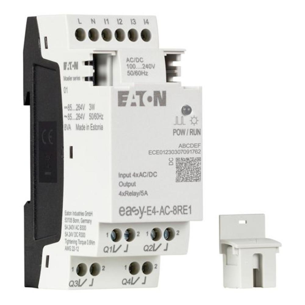 EASY-E4-AC-8RE1 Модуль ввода / вывода 100/240V AC/DC, 4DI, 4DO реле 5А