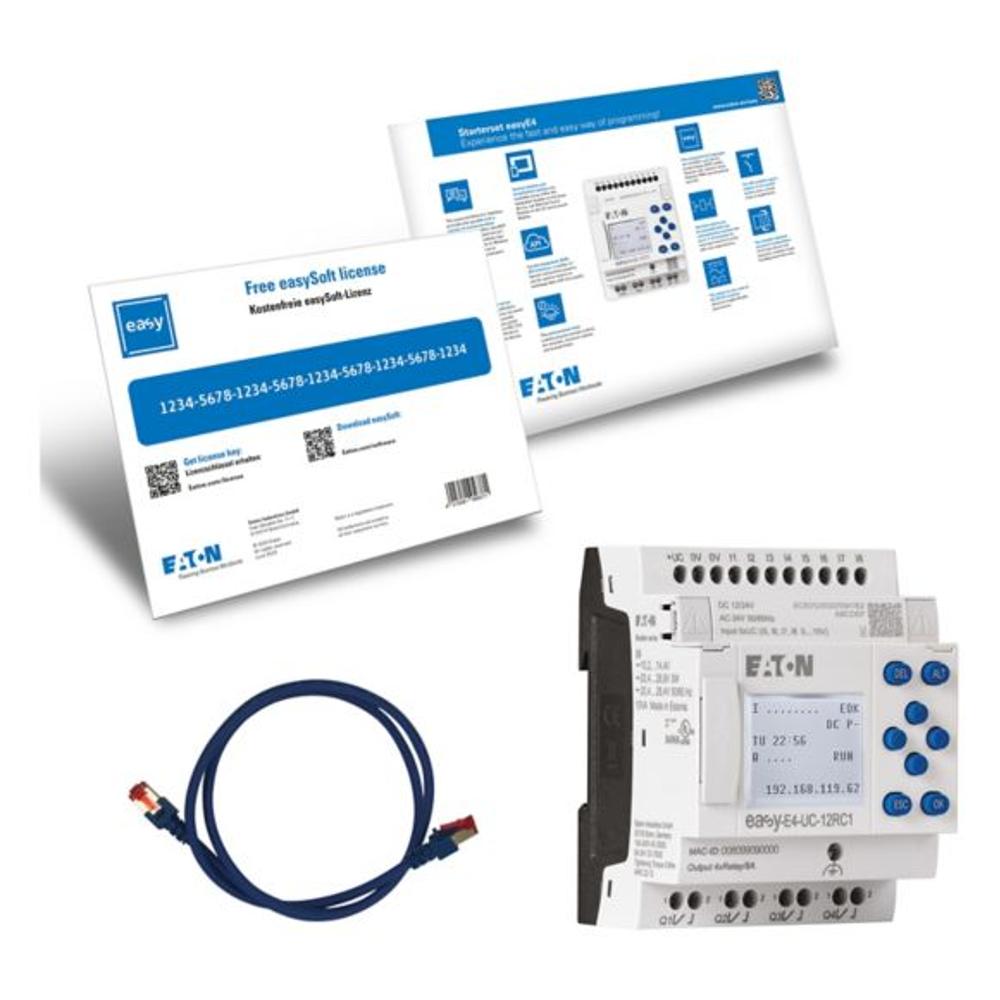 EASY-BOX-E4-UC1 Стартовый набор, состоит из арт. 197211 (12/24V DC, 24V AC), кабеля и лицензии для EASYSOFT v7 арт. 197227