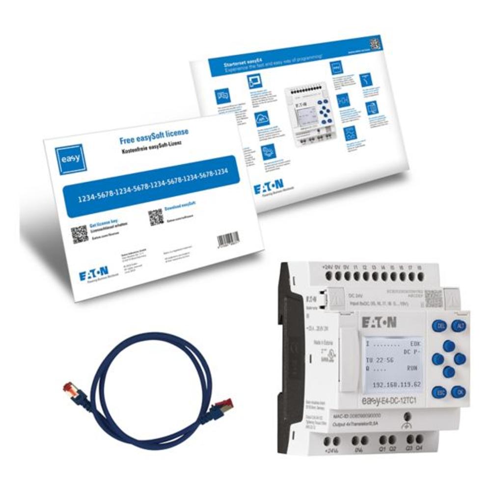 EASY-BOX-E4-DC1 Стартовый набор, состоит из арт. 197213 (24V DC), кабеля и лицензии для EASYSOFT v7 арт. 197225