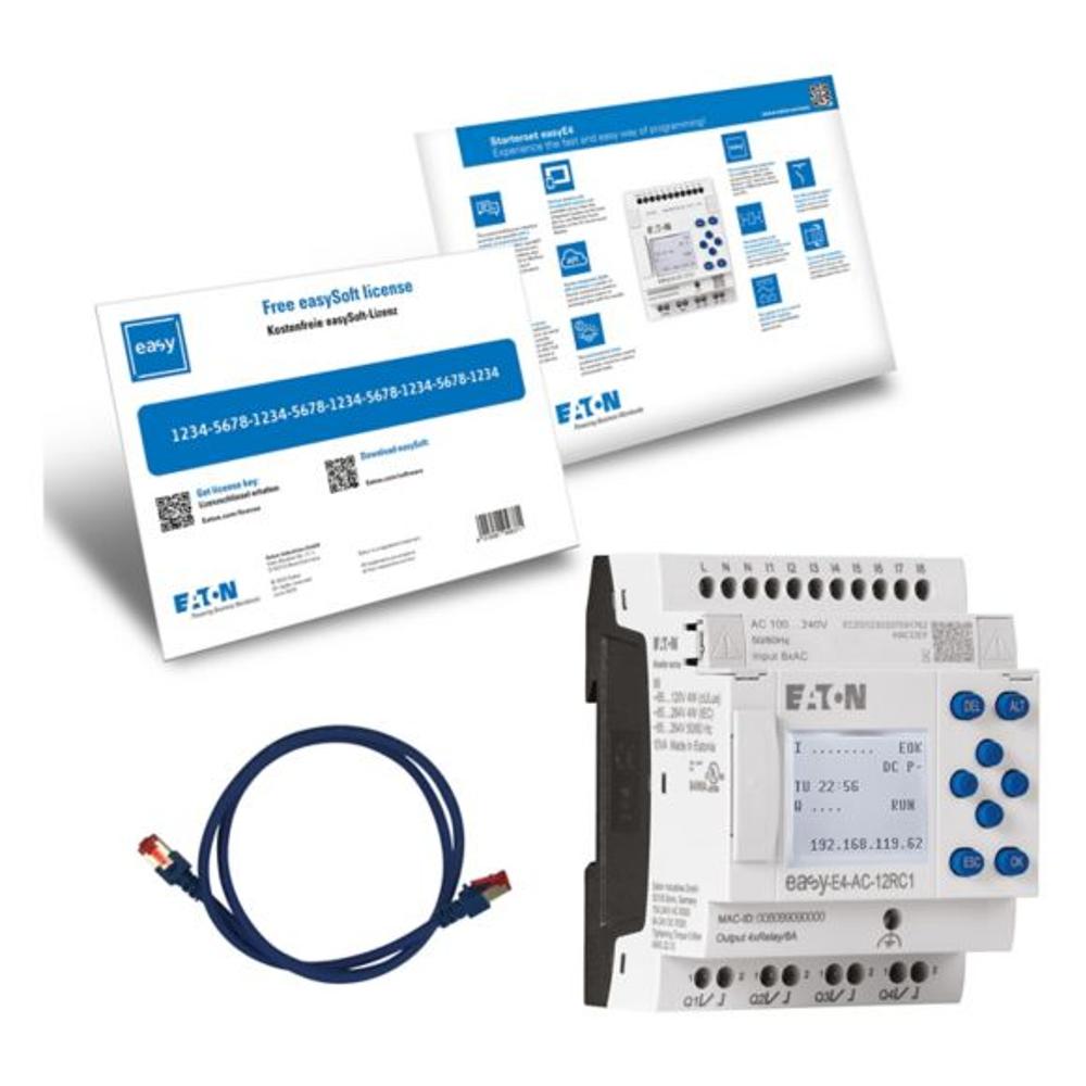 EASY-BOX-E4-AC1 Стартовый набор, состоит из арт. 197215 (100/240V AC/DC), кабеля и лицензии для EASYSOFT v7 арт. 197226